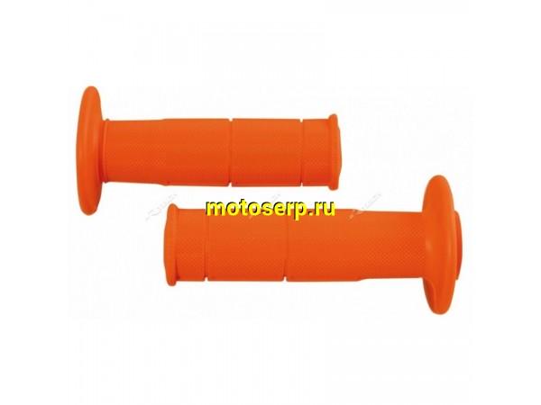 Купить  Ручки руля (грипсы) RTech Soft Grips 115мм оранжевые R-MPR000AR014 JP (комп)  купить с доставкой по Москве и России, цена, технические характеристики, комплектация фото  - motoserp.ru