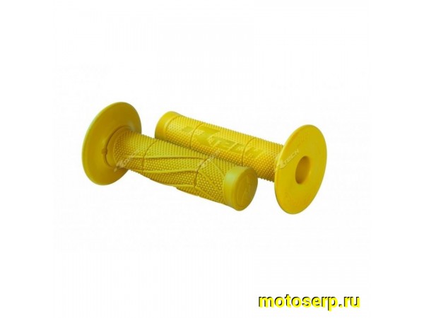Купить  Ручки руля (грипсы) RTech Wave Soft Grips 115мм желтые R-MPRWAVEGI015 (пар) (SM 123-6185 купить с доставкой по Москве и России, цена, технические характеристики, комплектация фото  - motoserp.ru