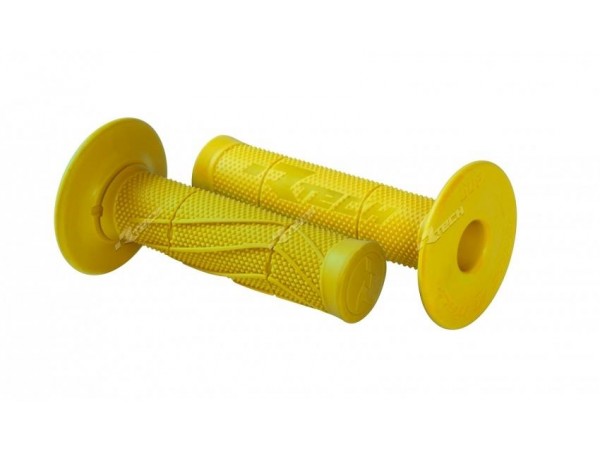 Купить  Ручки руля (грипсы) RTech Wave Soft Grips 115мм желтые R-MPRWAVEGI015 (пар) (SM 123-6185 купить с доставкой по Москве и России, цена, технические характеристики, комплектация фото  - motoserp.ru
