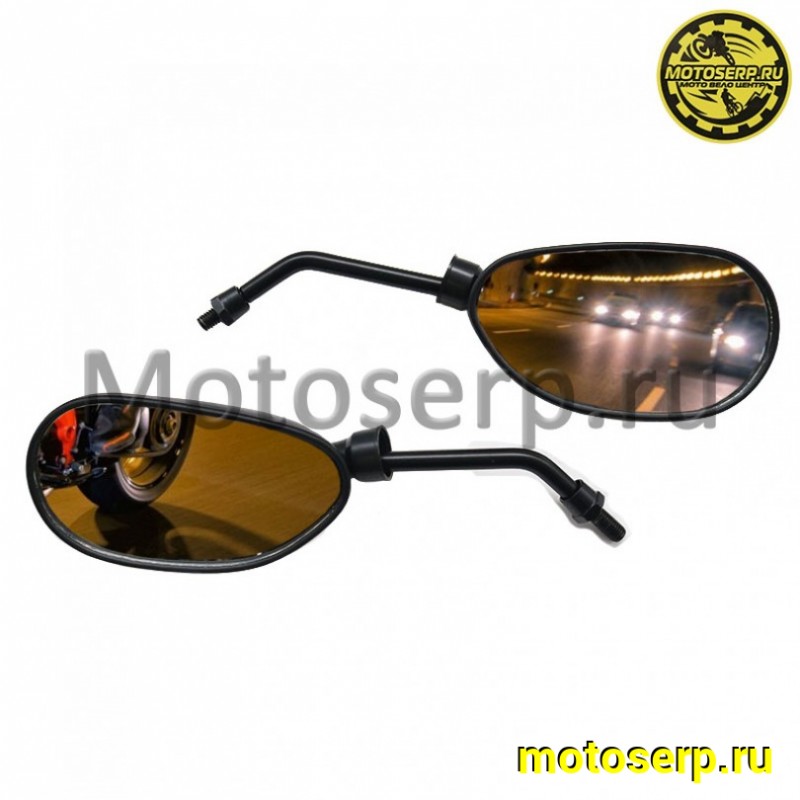 Купить  Зеркала (d-8mm, прав резьба) овал маленькие (пар)  (Дан (R2 (МL 2625 купить с доставкой по Москве и России, цена, технические характеристики, комплектация фото  - motoserp.ru