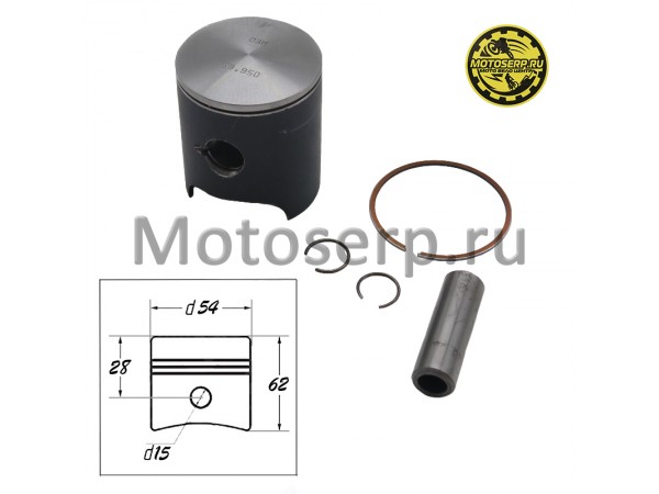 Купить  Поршень KTM SX EXC 125  2Т Vertex  117B D54 (53.950); p-15; 125cc (шт) (JP купить с доставкой по Москве и России, цена, технические характеристики, комплектация фото  - motoserp.ru