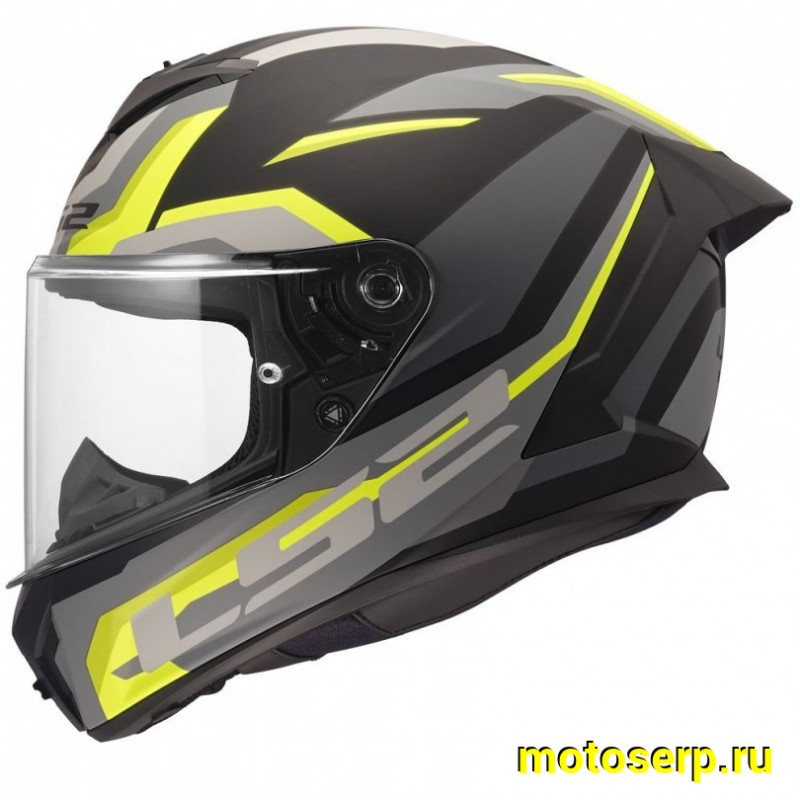 Купить  Шлем закрытый LS2 FF820 RAPID 3 HYPER Black H-V Yellow (S) интеграл  (шт) (LS купить с доставкой по Москве и России, цена, технические характеристики, комплектация фото  - motoserp.ru