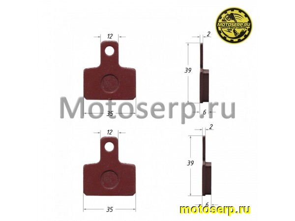 Купить  Колодки тормозные диск KAYO (задние) LUX L-35mm (W450106) (пар)  (0 купить с доставкой по Москве и России, цена, технические характеристики, комплектация фото  - motoserp.ru