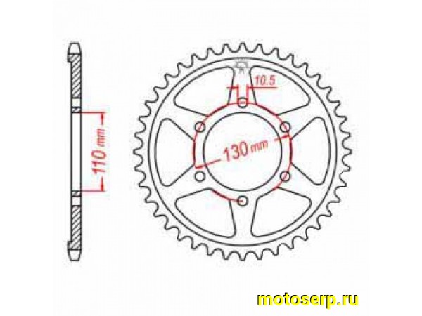 Купить  Звезда ведомая JTR1875.48 JAPAN (шт) (0 купить с доставкой по Москве и России, цена, технические характеристики, комплектация фото  - motoserp.ru