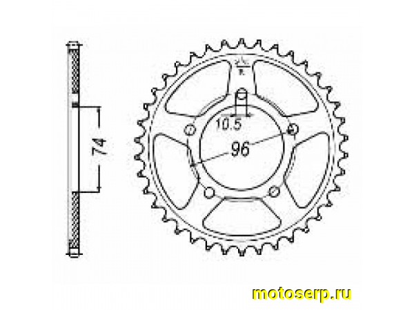 Купить  Звезда ведомая JTR1313.40 JAPAN (шт) (0 купить с доставкой по Москве и России, цена, технические характеристики, комплектация фото  - motoserp.ru
