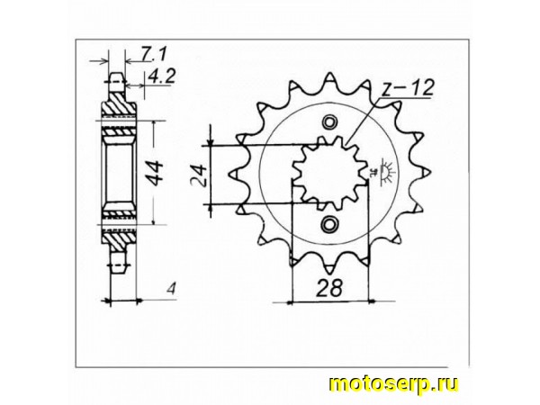 Купить  Звезда ведущая JTF1372.17 JAPAN (шт) купить с доставкой по Москве и России, цена, технические характеристики, комплектация фото  - motoserp.ru