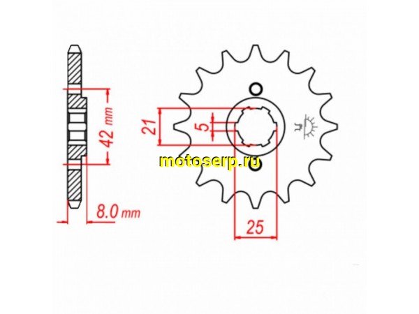 Купить  Звезда ведущая JTF575.16 JAPAN (шт) (0 купить с доставкой по Москве и России, цена, технические характеристики, комплектация фото  - motoserp.ru