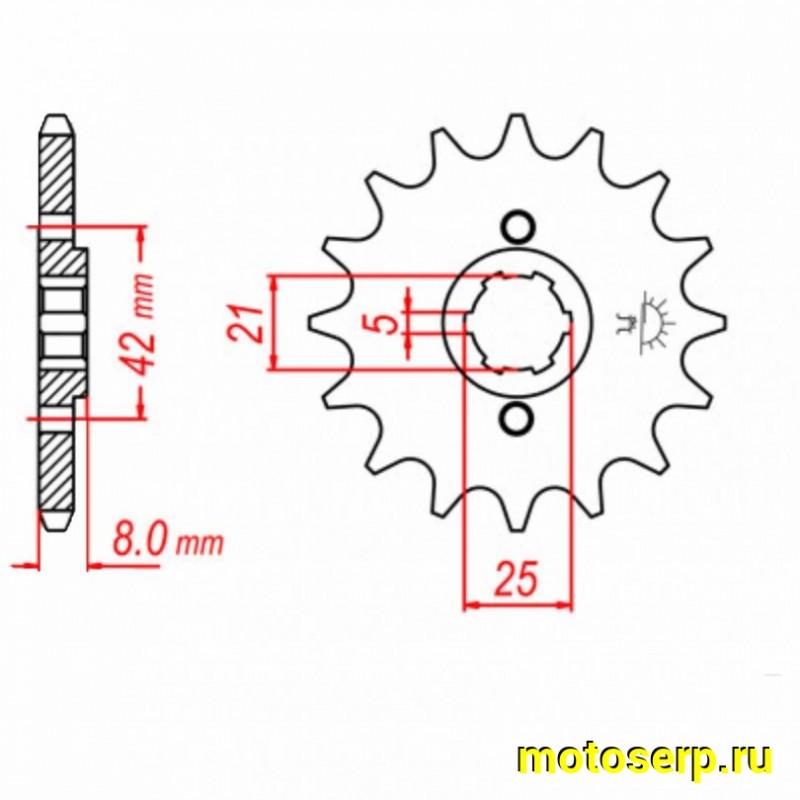 Купить  Звезда ведущая JTF575.16 JAPAN (шт) (0 купить с доставкой по Москве и России, цена, технические характеристики, комплектация фото  - motoserp.ru