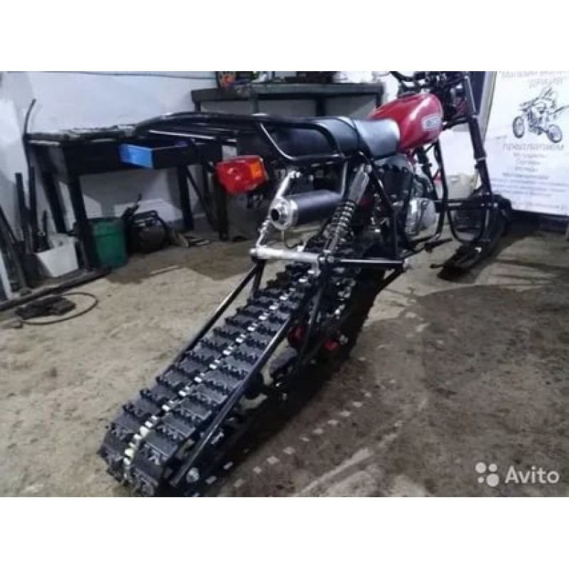 Купить  Мотоцикл внедорожный СКАУТ-3-125 с установленным зимним комплектом (гусеницей и лыжами) (шт) (MM купить с доставкой по Москве и России, цена, технические характеристики, комплектация фото  - motoserp.ru
