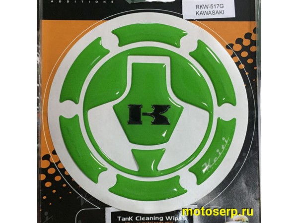 Купить  Наклейка (накладка) на крышку бака Kawasaki RKW-517G KEITI (шт) (0 купить с доставкой по Москве и России, цена, технические характеристики, комплектация фото  - motoserp.ru