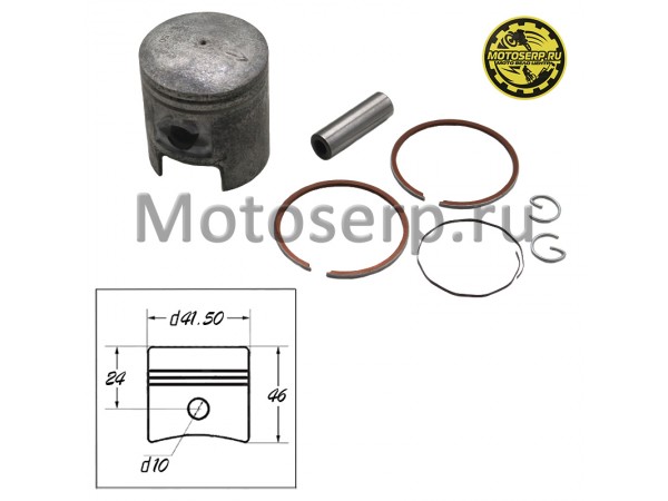 Купить  Поршень Suzuki RAN, 1P41QMB, GS-50, TB-50, Gelli  D41,50 (2р); р-10; 50сс TW (шт) (JP (0 купить с доставкой по Москве и России, цена, технические характеристики, комплектация фото  - motoserp.ru