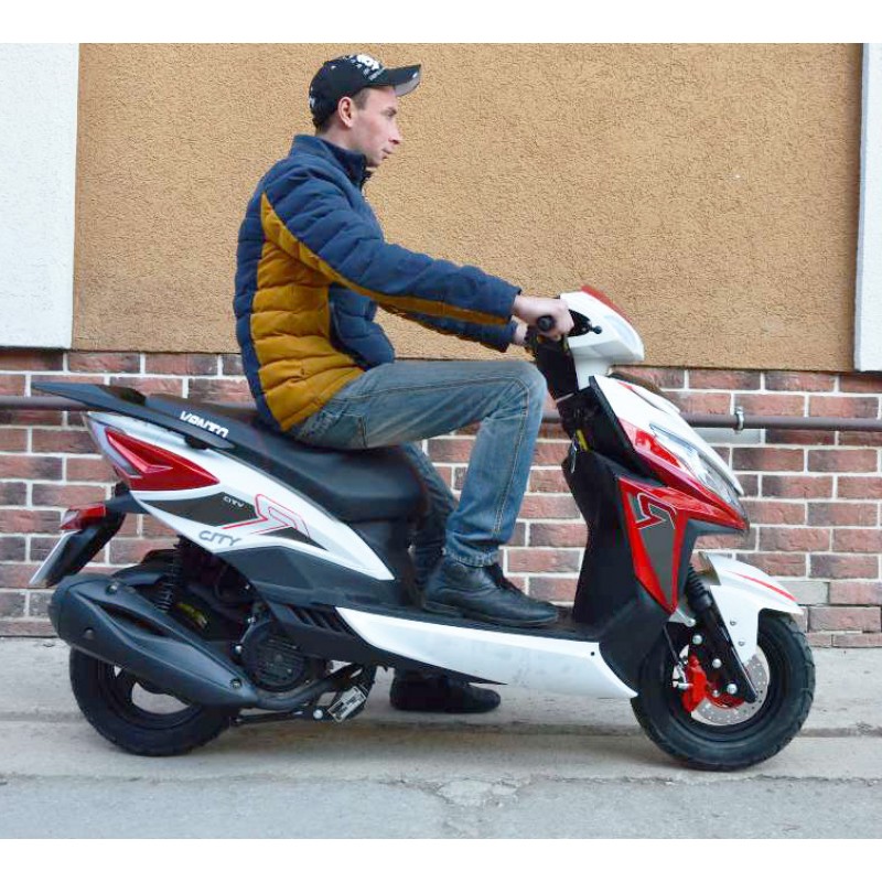 Купить  Скутер VMC CITY (Венто Сити) 50cc; 1,5 местный, 4Т, возд. охлажд., диск/барабан, кол. 10/10 (шт) 01500 (Vento купить с доставкой по Москве и России, цена, технические характеристики, комплектация фото  - motoserp.ru