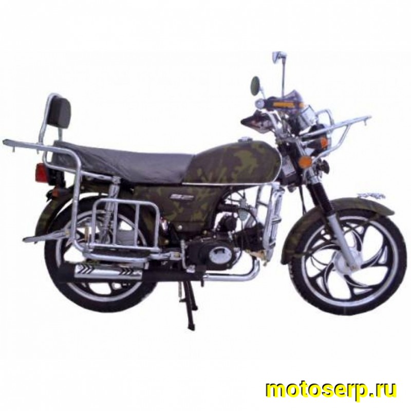 Купить  ====Мопед ALPHA Лесник 50/110 (+ЦПГ) 4Т; колеса 17"литые; 4пер, эл. старт;  хром. тахом (шт) 01100 купить с доставкой по Москве и России, цена, технические характеристики, комплектация фото  - motoserp.ru
