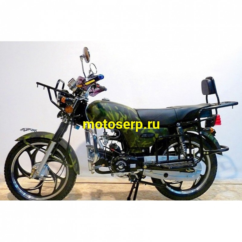 Купить  ====Мопед ALPHA Лесник 50/110 (+ЦПГ) 4Т; колеса 17"литые; 4пер, эл. старт;  хром. тахом (шт) 01100 купить с доставкой по Москве и России, цена, технические характеристики, комплектация фото  - motoserp.ru