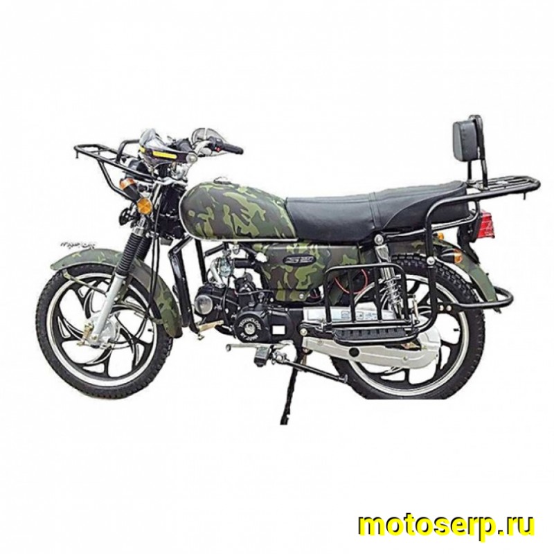 Купить  ====Мопед ALPHA Лесник 50/110 (+ЦПГ) 4Т; колеса 17"литые; 4пер, эл. старт;  хром. тахом (шт) 01100 купить с доставкой по Москве и России, цена, технические характеристики, комплектация фото  - motoserp.ru