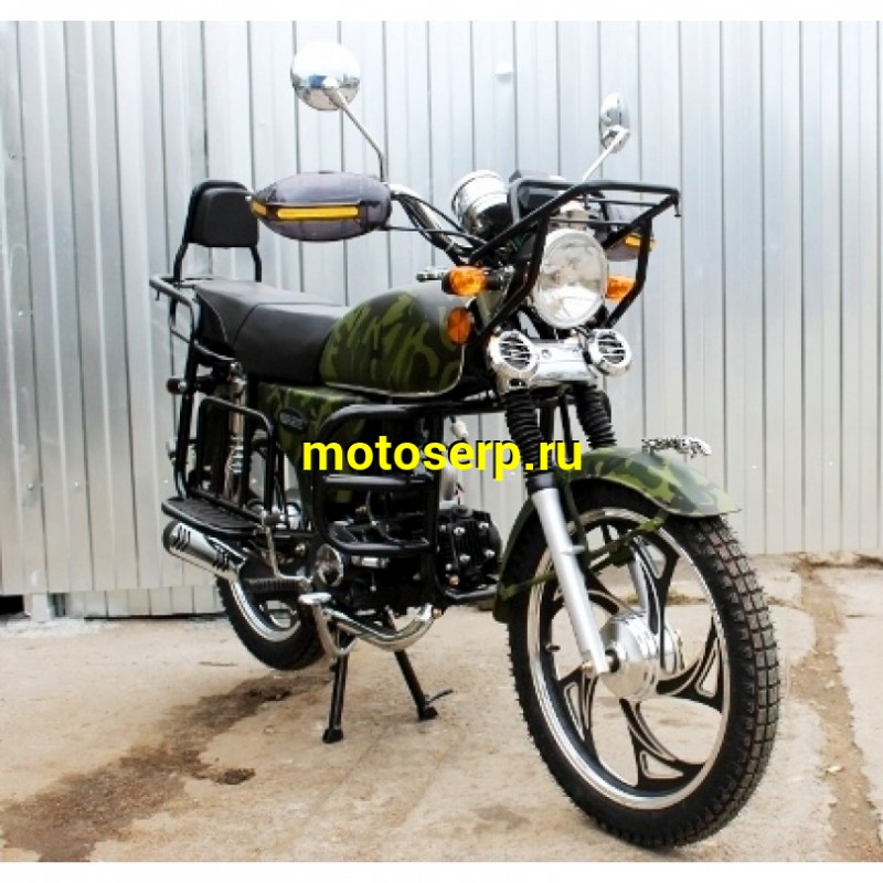 Купить  ====Мопед ALPHA Лесник 50/110 (+ЦПГ) 4Т; колеса 17"литые; 4пер, эл. старт;  хром. тахом (шт) 01100 купить с доставкой по Москве и России, цена, технические характеристики, комплектация фото  - motoserp.ru