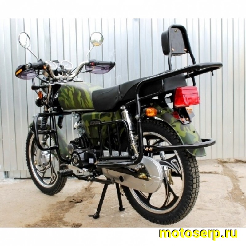 Купить  ====Мопед ALPHA Лесник 50/110 (+ЦПГ) 4Т; колеса 17"литые; 4пер, эл. старт;  хром. тахом (шт) 01100 купить с доставкой по Москве и России, цена, технические характеристики, комплектация фото  - motoserp.ru