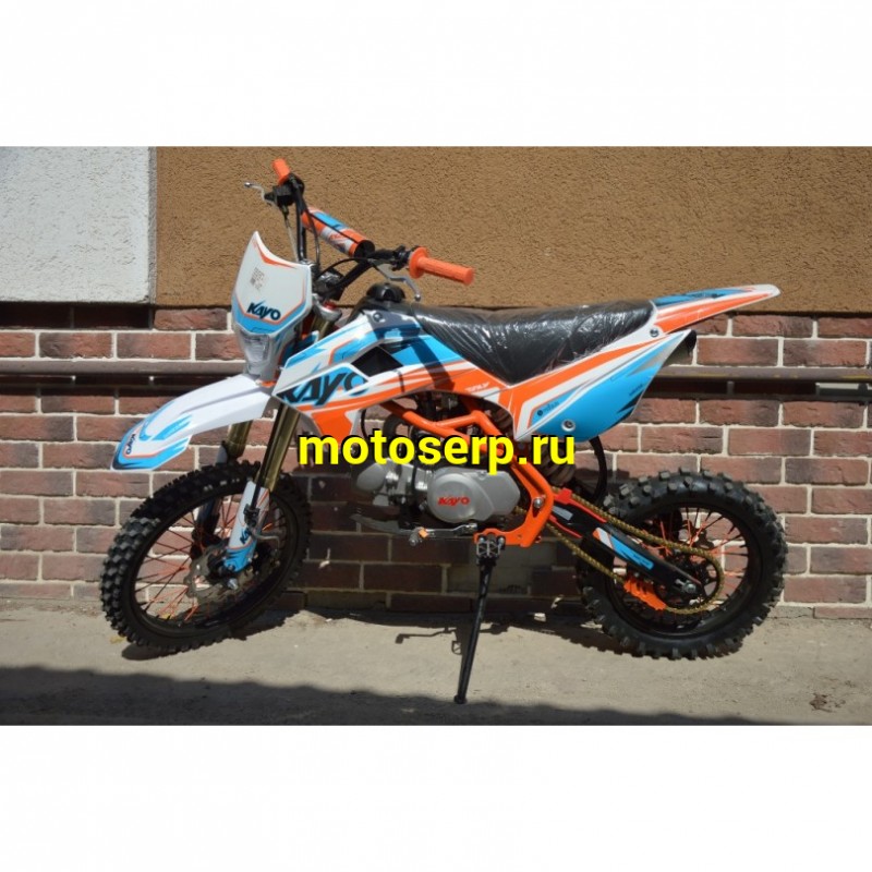 Купить  ====Питбайк KAYO BASIC YX 125 17/14 KRZ (спортинв), 17/14 , 4Т, воздуш. охлажд., кикстартер, фара, счетчик моточасов, диск/диск, (шт) (SM купить с доставкой по Москве и России, цена, технические характеристики, комплектация фото  - motoserp.ru