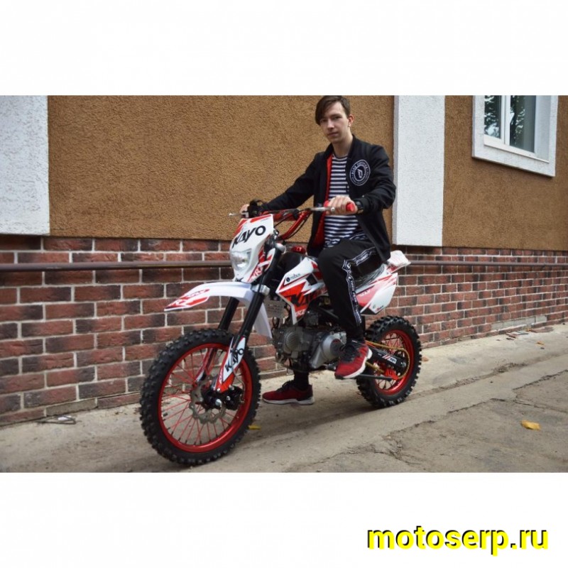 Купить  Питбайк KAYO CLASSIC YX140EM KRZ (спортинв), 17/14,  эл.стартер, (шт) (0 купить с доставкой по Москве и России, цена, технические характеристики, комплектация фото  - motoserp.ru