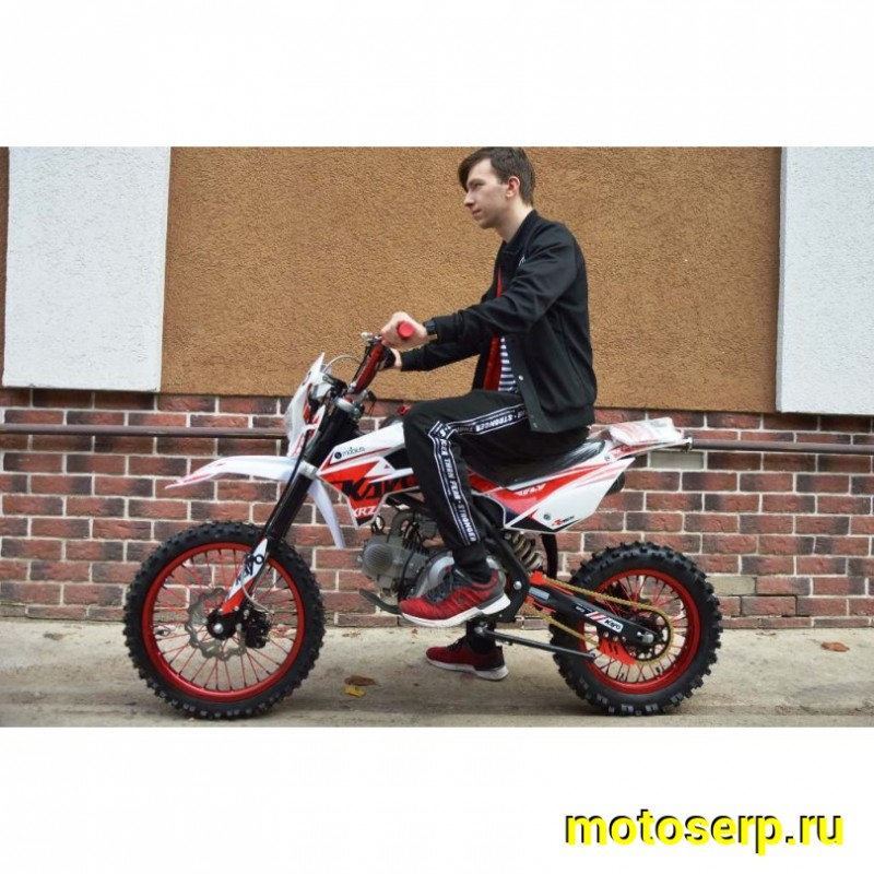 Купить  Питбайк KAYO CLASSIC YX140EM KRZ (спортинв), 17/14,  эл.стартер, (шт) (0 купить с доставкой по Москве и России, цена, технические характеристики, комплектация фото  - motoserp.ru