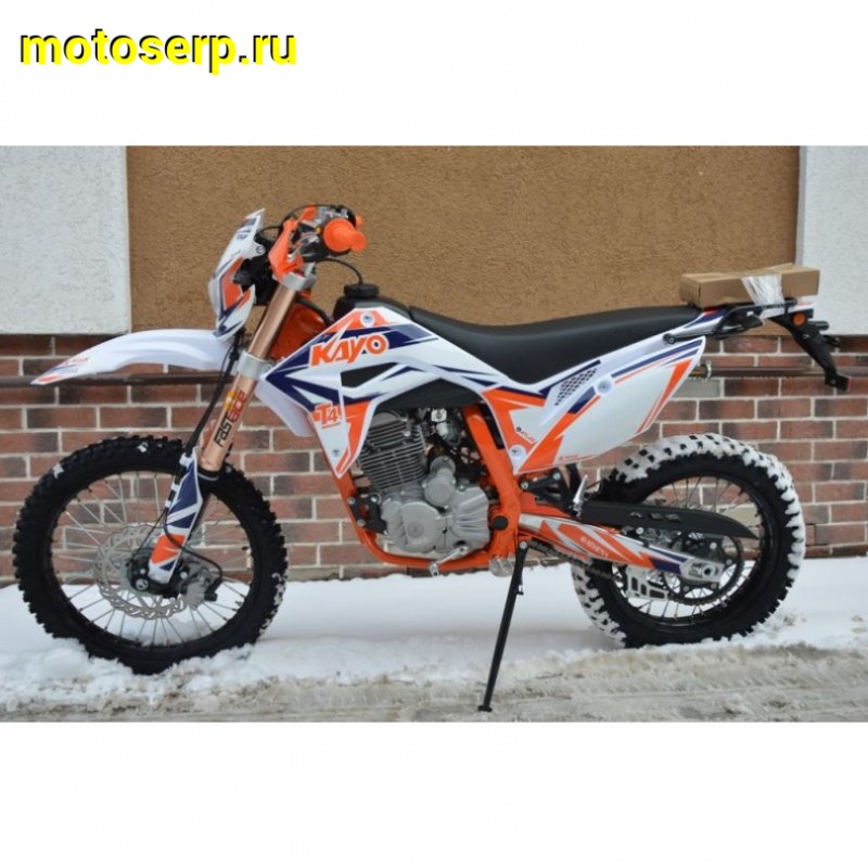 Купить  ====Кросс KAYO Мотоцикл кроссовый KAYO T4 250 ENDURO (ЭПТС), 21/18, 172FMM (маркирован 169FMM), 4Т, возд. охлажд; диск. торм,  (шт). (SM купить с доставкой по Москве и России, цена, технические характеристики, комплектация фото  - motoserp.ru