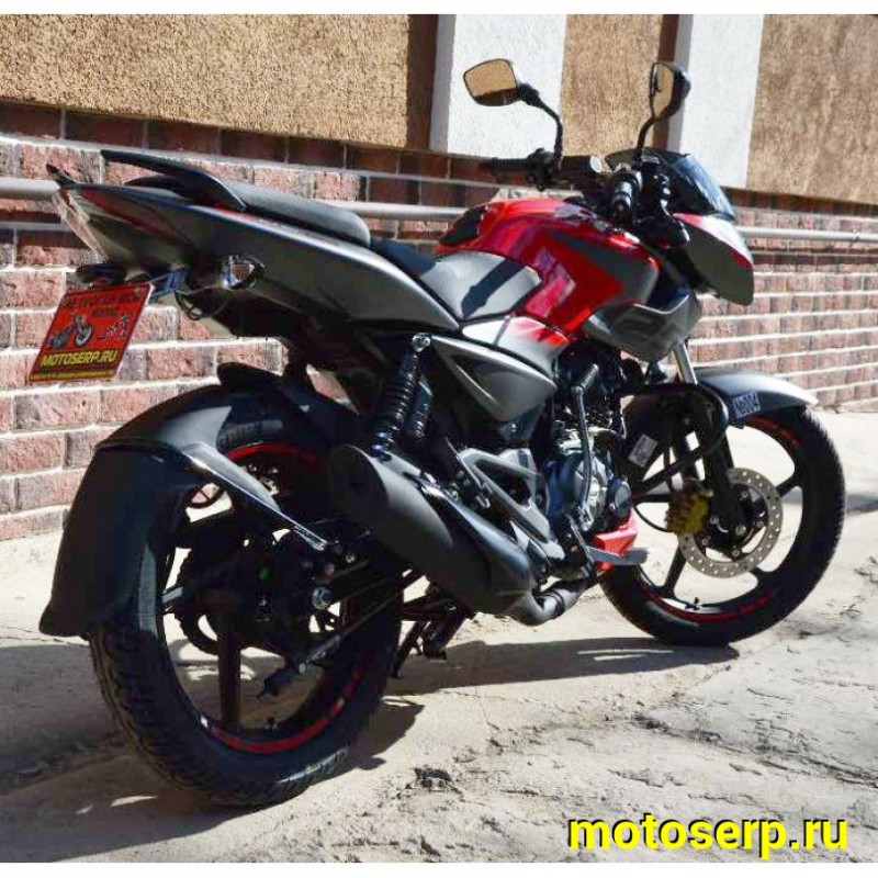 Купить  Мотоцикл BAJAJ Pulsar NS125 ( Баджаж Пульсар 125) 125сс,4-такт.,возд.охл.,карбюр.,кол.17"/17" (шт) купить с доставкой по Москве и России, цена, технические характеристики, комплектация фото  - motoserp.ru
