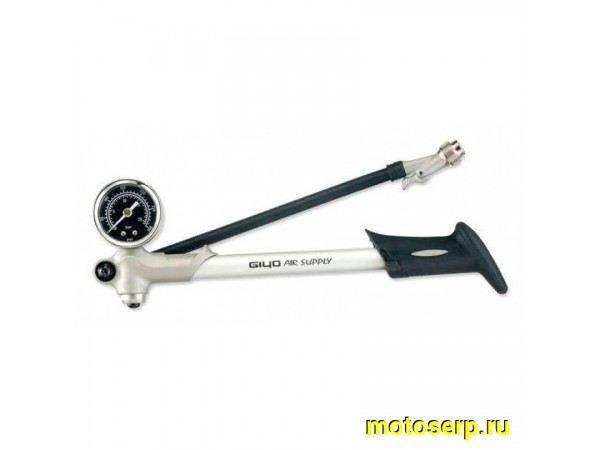 Купить  Насос (для вилок и амортизаторов) GIYO GS-02D высокого давления (давление до 300psi / 20.7bar) с манометром Вело (шт) (Ряб (Бар GS 02 купить с доставкой по Москве и России, цена, технические характеристики, комплектация фото  - motoserp.ru