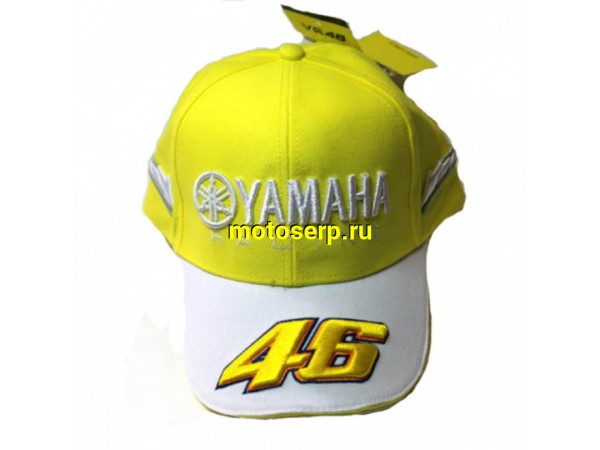 Купить  Бейсболка YAMAHA цифра 46 (желтый/белый) (шт)  (0 купить с доставкой по Москве и России, цена, технические характеристики, комплектация фото  - motoserp.ru