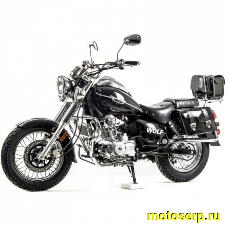 Купить  ====Мотоцикл Motoland WOLF 250 (Вульф 250)  250cc,165FMM,4-такт.,возд. охл.,торм. диск/бараб.,кол.16"/15"  (шт) (ML 13214 купить с доставкой по Москве и России, цена, технические характеристики, комплектация фото  - motoserp.ru