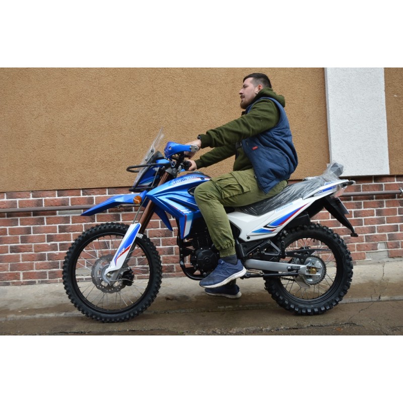 Купить  Мотоцикл внедорожный Motoland XR250 ENDURO 172FMM (ЭПТС), 21/18, с ветровым щитком, СИНИЙ (шт) (ML 13334 купить с доставкой по Москве и России, цена, технические характеристики, комплектация фото  - motoserp.ru
