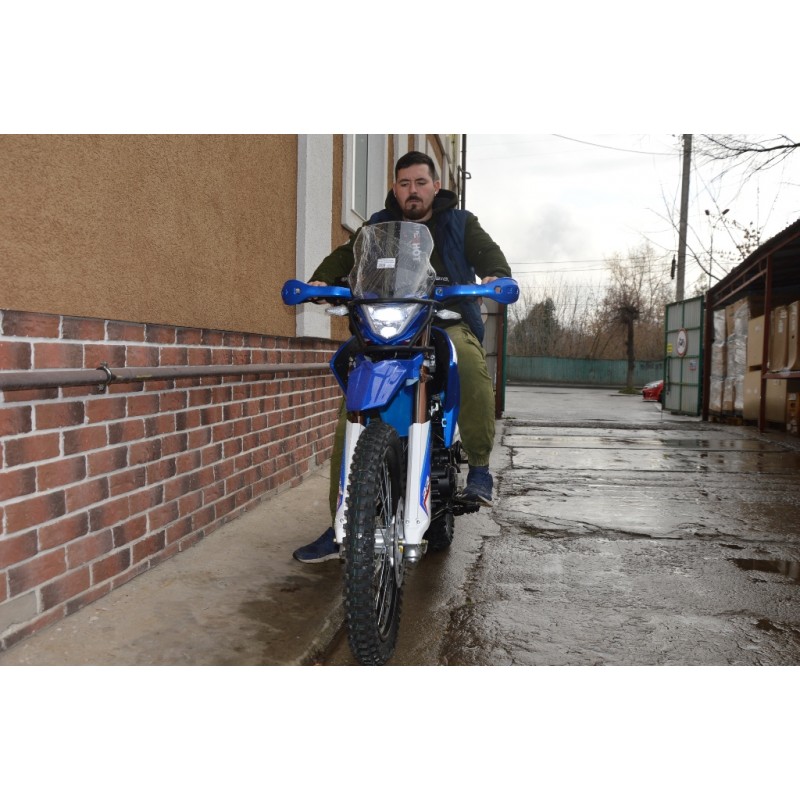 Купить  Мотоцикл внедорожный Motoland XR250 ENDURO 172FMM (ЭПТС), 21/18, с ветровым щитком, СИНИЙ (шт) (ML 13334 купить с доставкой по Москве и России, цена, технические характеристики, комплектация фото  - motoserp.ru