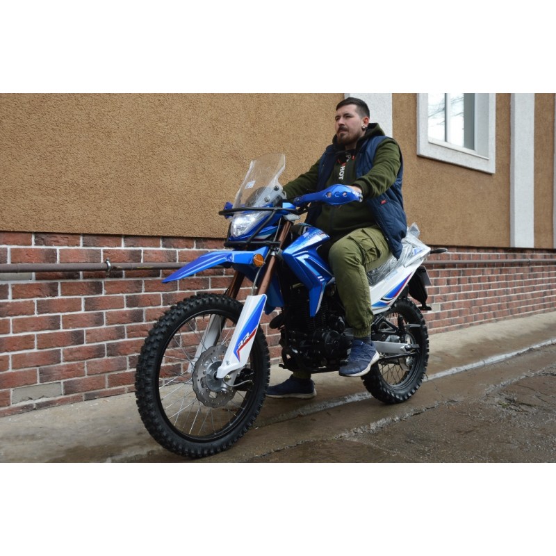 Купить  Мотоцикл внедорожный Motoland XR250 ENDURO 172FMM (ЭПТС), 21/18, с ветровым щитком, СИНИЙ (шт) (ML 13334 купить с доставкой по Москве и России, цена, технические характеристики, комплектация фото  - motoserp.ru