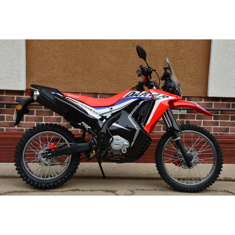 Купить  Мотоцикл внедорожный Motoland DAKAR 250 LT Тур-эндуро (ПТС) 21/18, 250сс , 165FMM, 4Т, возд.охл., карбюр., диск./диск (шт) (ML 13390  (0 купить с доставкой по Москве и России, цена, технические характеристики, комплектация фото  - motoserp.ru
