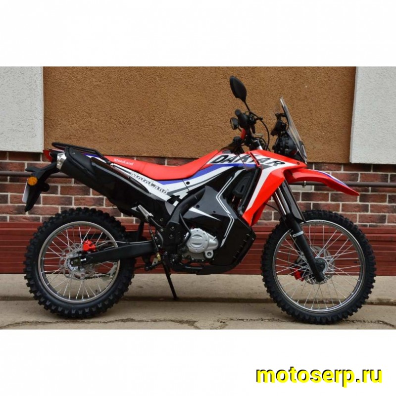 Купить  Мотоцикл внедорожный Motoland DAKAR 250 LT Тур-эндуро (ПТС) 21/18, 250сс , 165FMM, 4Т, возд.охл., карбюр., диск./диск (шт) (ML 13390  (0 купить с доставкой по Москве и России, цена, технические характеристики, комплектация фото  - motoserp.ru