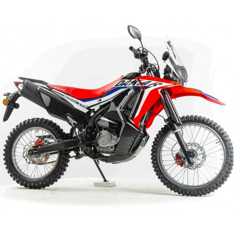 Купить  Мотоцикл внедорожный Motoland DAKAR 250 LT Тур-эндуро (ПТС) 21/18, 250сс , 165FMM, 4Т, возд.охл., карбюр., диск./диск (шт) (ML 13390  (0 купить с доставкой по Москве и России, цена, технические характеристики, комплектация фото  - motoserp.ru