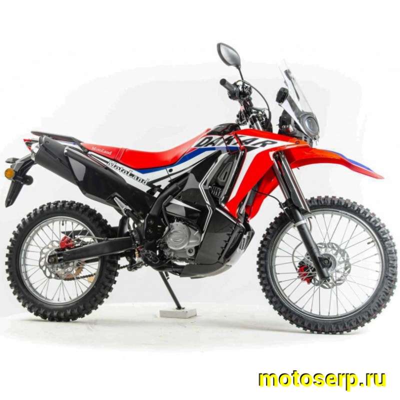 Купить  Мотоцикл внедорожный Motoland DAKAR 250 LT Тур-эндуро (ПТС) 21/18, 250сс , 165FMM, 4Т, возд.охл., карбюр., диск./диск (шт) (ML 13390  (0 купить с доставкой по Москве и России, цена, технические характеристики, комплектация фото  - motoserp.ru