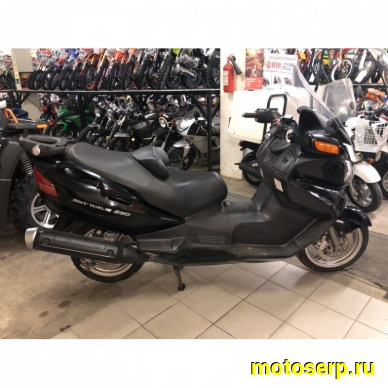 Купить  ====Максискутер SUZUKI SkyWave 650 2004г.в. (55т.км) Из Японии,без пробега по РФ купить с доставкой по Москве и России, цена, технические характеристики, комплектация фото  - motoserp.ru