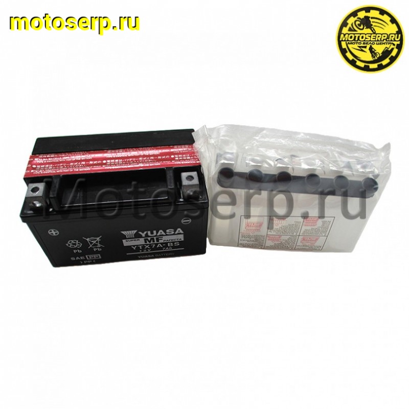 Купить  Аккумулятор 12в  7а (147х84х92) YUASA MF YTX7A-BS (шт) (MOTO-SKUTER 15651 купить с доставкой по Москве и России, цена, технические характеристики, комплектация фото  - motoserp.ru