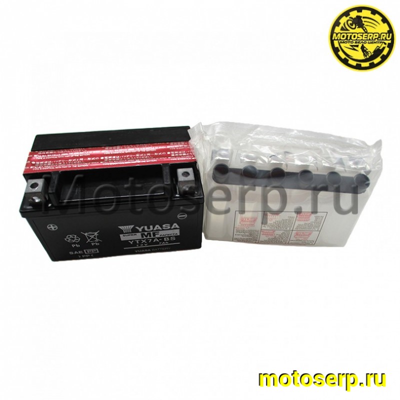 Купить  Аккумулятор 12в  7а (147х84х92) YUASA MF YTX7A-BS (шт) (MOTO-SKUTER 15651 купить с доставкой по Москве и России, цена, технические характеристики, комплектация фото  - motoserp.ru