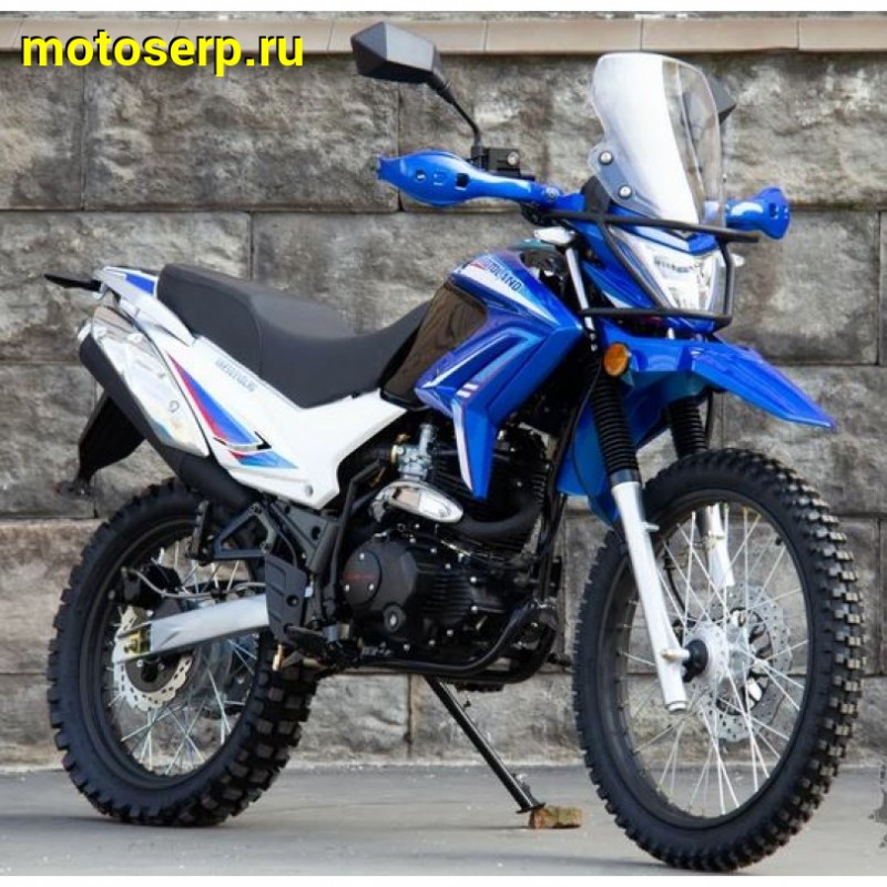 Купить  ====Мотоцикл внедорожный Motoland XR 250 ENDURO 165FMM (ЭПТС), 21/18, с ветровым щитком СИНИЙ (шт)  (ML 13335 купить с доставкой по Москве и России, цена, технические характеристики, комплектация фото  - motoserp.ru