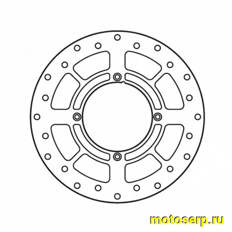 Купить  Диск тормозной (250x100) (отв:4x80) GoldFren 1200-F передний KX/KDX/KLX (шт) (0 купить с доставкой по Москве и России, цена, технические характеристики, комплектация фото  - motoserp.ru