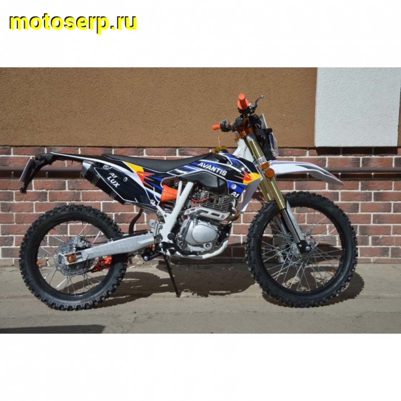 Купить  ====Мотоцикл Кросс/Эндуро AVANTIS A2 Lux (ПТС), УЦЕНКА НОВЫЙ (ржавчина на выхлопной трубе) 21/18, 172FMM, 4Т, возд. охл, (шт).  купить с доставкой по Москве и России, цена, технические характеристики, комплектация фото  - motoserp.ru
