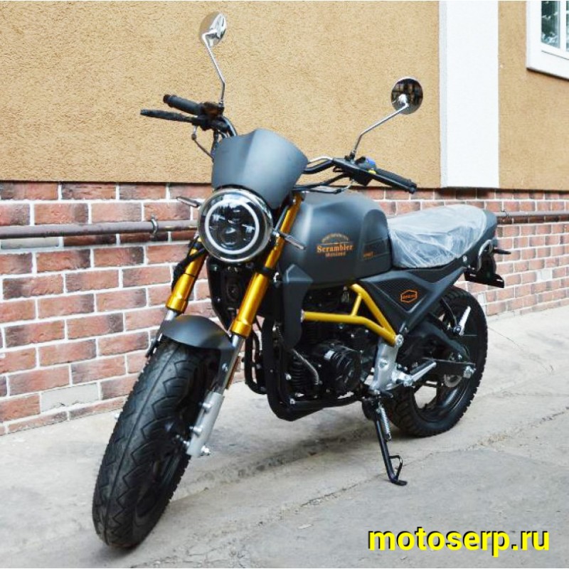 Купить  ====Мотоцикл Motoland SCRAMBLER 250cc, 4Т (165FMM) диск/диск,100/80-17"/140/60-17", эл/кикстарт, LED фара/поворот (шт) (ML 13437 купить с доставкой по Москве и России, цена, технические характеристики, комплектация фото  - motoserp.ru
