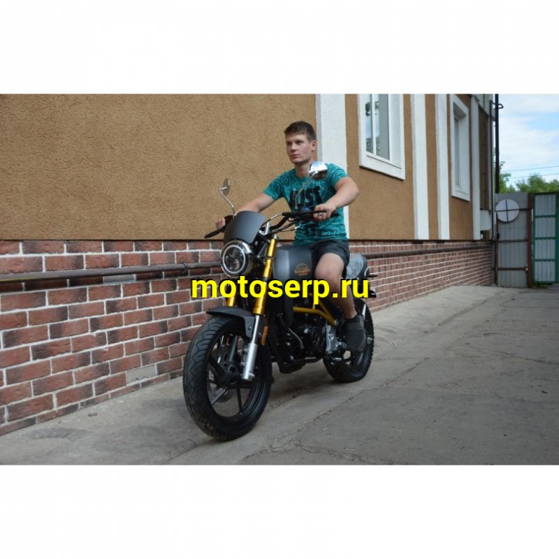 Купить  Мотоцикл Motoland SCRAMBLER 250cc, 4Т (165FMM) диск/диск,100/80-17"/140/60-17", эл/кикстарт, LED фара/поворот (шт) (ML 13437 купить с доставкой по Москве и России, цена, технические характеристики, комплектация фото  - motoserp.ru