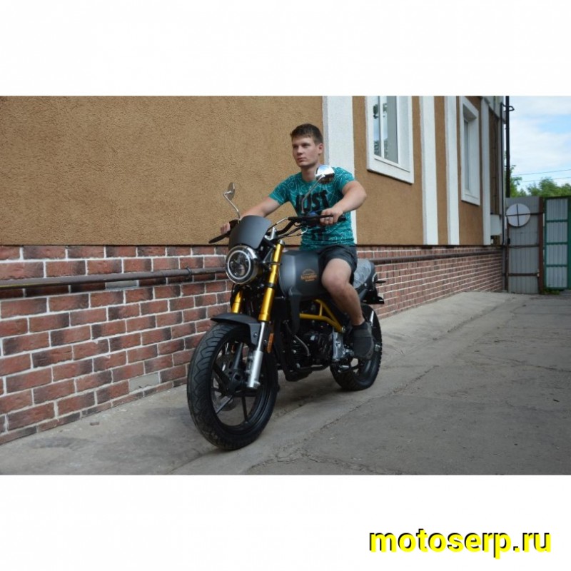 Купить  ====Мотоцикл Motoland SCRAMBLER 250cc, 4Т (165FMM) диск/диск,100/80-17"/140/60-17", эл/кикстарт, LED фара/поворот (шт) (ML 13437 купить с доставкой по Москве и России, цена, технические характеристики, комплектация фото  - motoserp.ru