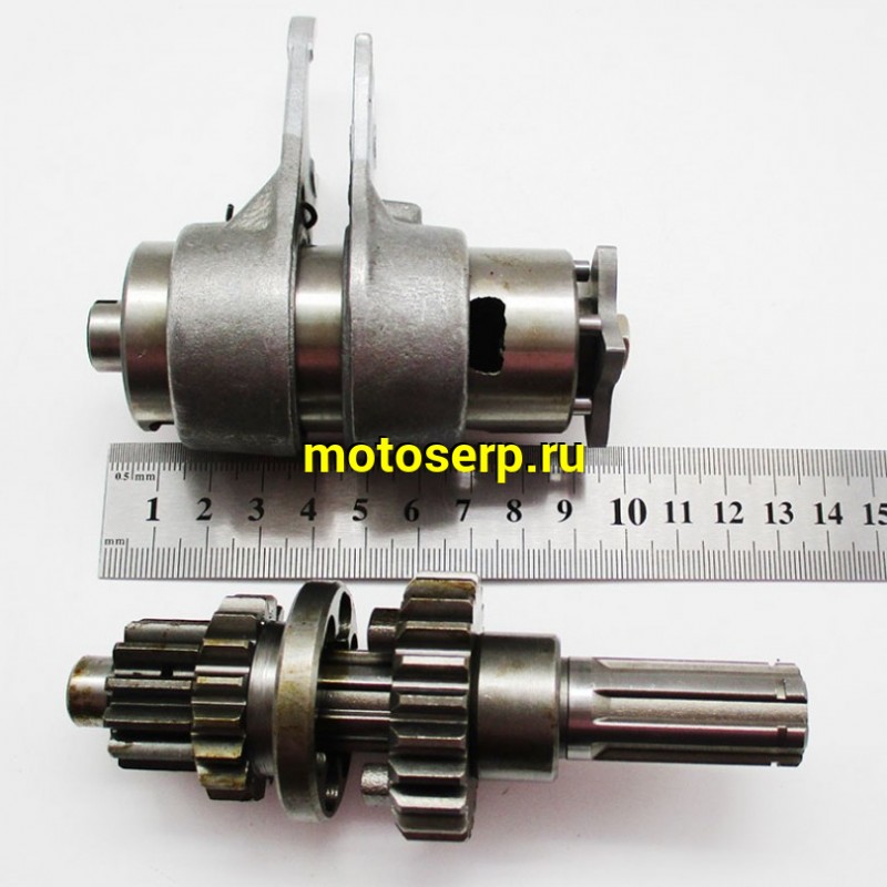 Купить  Коробка передач (вал ведом + вал ведущ) в сб. 139FMB,147FMH,152FMH; ATV50-110, T125 ДВУХСТУПЕНЧАТАЯ (реверс, 2+1) (ком) (MM 95345 (MM 78227 купить с доставкой по Москве и России, цена, технические характеристики, комплектация фото  - motoserp.ru