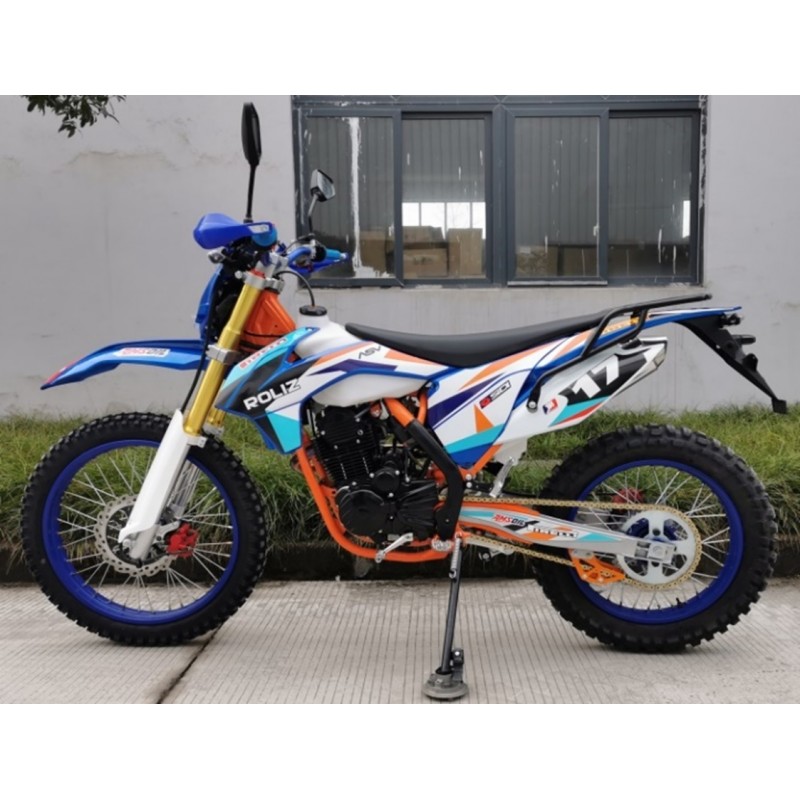 Купить  Мотоцикл Кросс/Эндуро ROLIZ SPORT-007 250сс Выпуск 2021г. (ЭПТС), 21/18, 172FMM (марк169FMM), буксат, LED фара и пов, карб Кехин PD30 (шт) (Roliz купить с доставкой по Москве и России, цена, технические характеристики, комплектация фото  - motoserp.ru