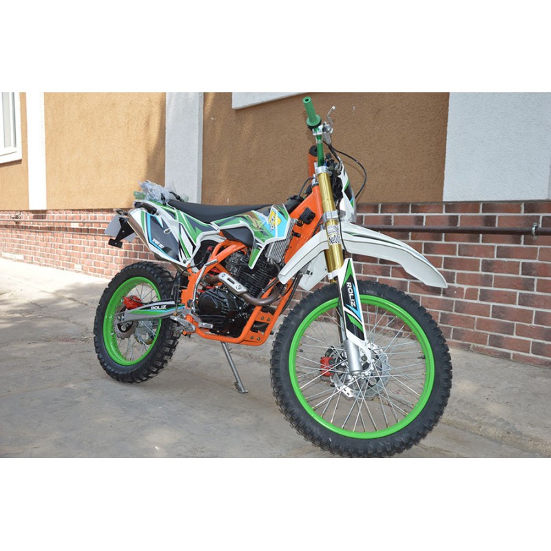 Купить  Мотоцикл Кросс/Эндуро ROLIZ SPORT-007 250сс Выпуск 2021г. (ЭПТС), 21/18, 172FMM (марк169FMM), буксат, LED фара и пов, карб Кехин PD30 (шт) (Roliz купить с доставкой по Москве и России, цена, технические характеристики, комплектация фото  - motoserp.ru