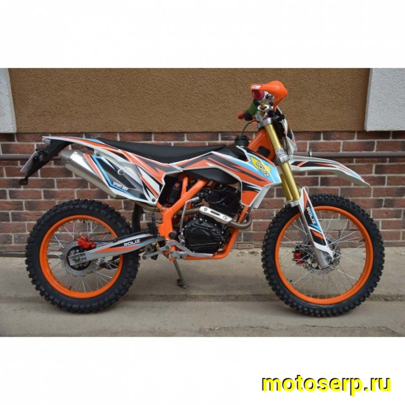 Купить  Мотоцикл Кросс/Эндуро ROLIZ SPORT-007 250сс(ЭПТС), 2021г, 21/18, 250сс, 172FMM (марк169FMM), буксат, LED фара и пов, карб Кехин PD30 (шт) (Roliz купить с доставкой по Москве и России, цена, технические характеристики, комплектация фото  - motoserp.ru