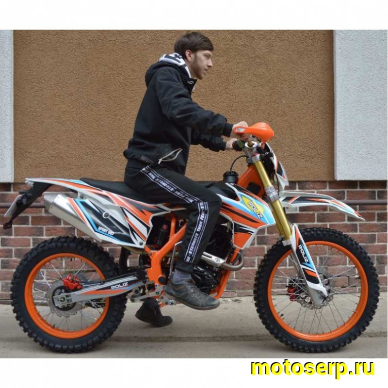 Купить  Мотоцикл Кросс/Эндуро ROLIZ SPORT-007 250сс(ЭПТС), 2021г, 21/18, 250сс, 172FMM (марк169FMM), буксат, LED фара и пов, карб Кехин PD30 (шт) (Roliz купить с доставкой по Москве и России, цена, технические характеристики, комплектация фото  - motoserp.ru